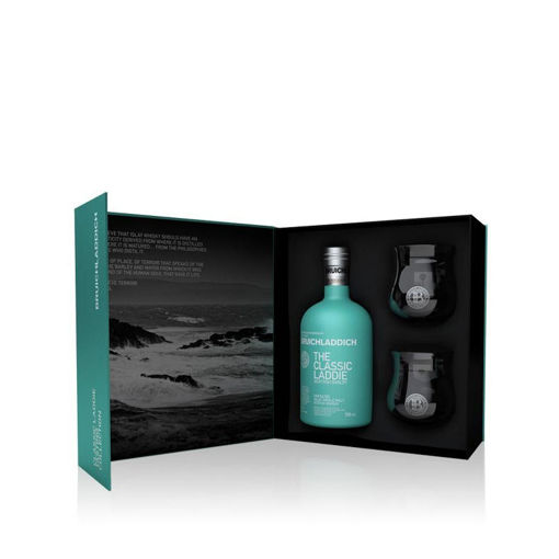 Afbeeldingen van BRUICHLADDICH SCOTTISH BARLEY THE CLASSIC LADDIE - 70CL - GBX + 2 GLASSES